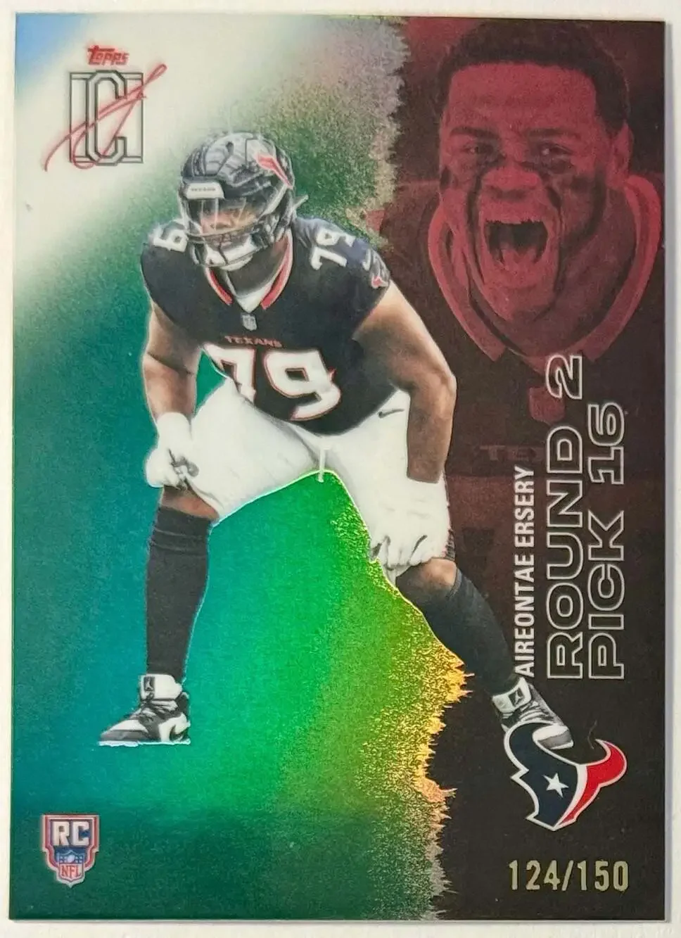 Aireontae Ersery 2025 Topps Signature Class Rookie Card #124/150 Houston Texans